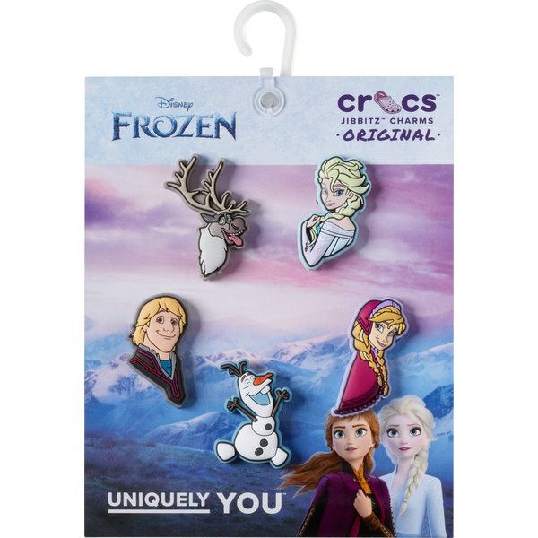 Crocs Schuhanstecker Jibbitz™ Frozen Character (Set, 5-tlg., Kein Spielzeug. Nicht für Kinder unter 3 Jahren geeignet), Frozen Motive zum Anstecken, Charm, Anst