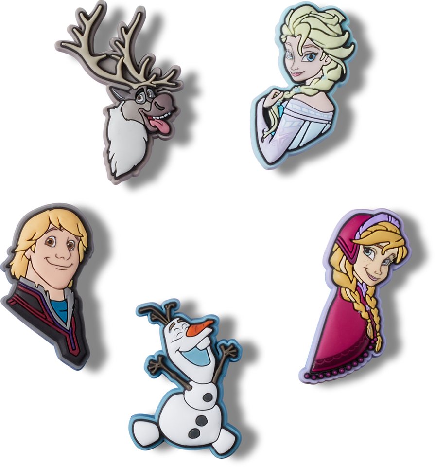 Crocs Schuhanstecker Jibbitz™ Frozen Character (Set, 5-tlg., Kein Spielzeug. Nicht für Kinder unter 3 Jahren geeignet), Frozen Motive zum Anstecken, Charm, Anst – Bild 2 von 4