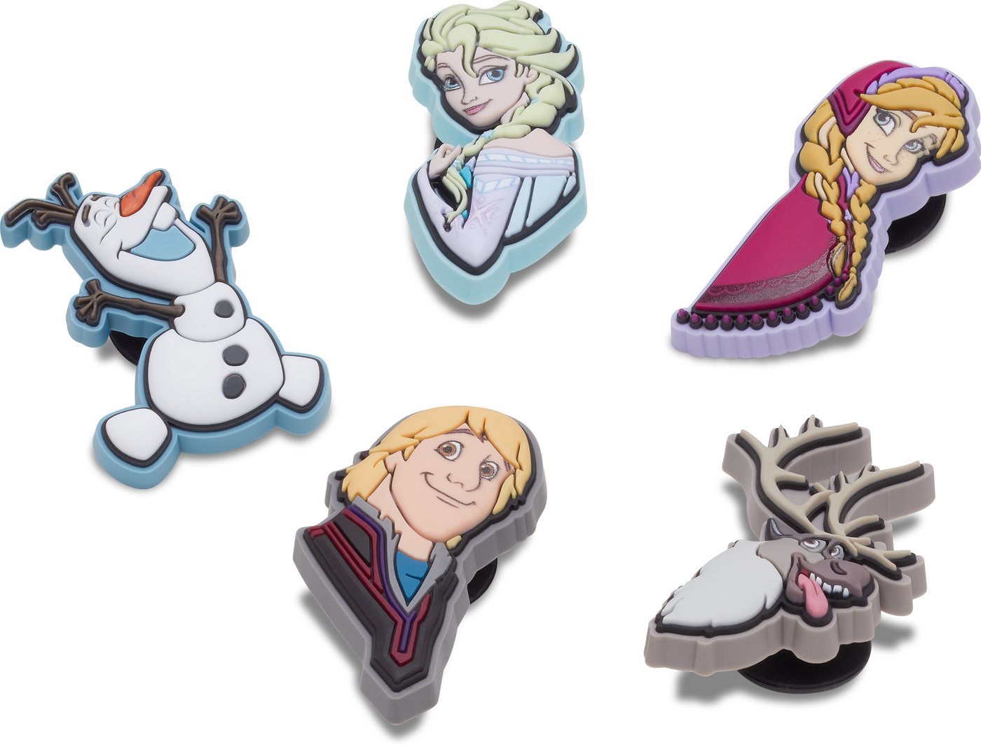 Crocs Schuhanstecker Jibbitz™ Frozen Character (Set, 5-tlg., Kein Spielzeug. Nicht für Kinder unter 3 Jahren geeignet), Frozen Motive zum Anstecken, Charm, Anst – Bild 3 von 4