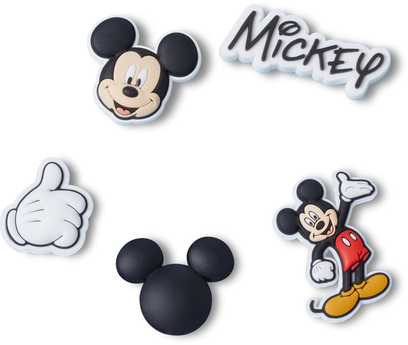 Crocs Schuhanstecker Jibbitz™ Mickey Pant (Set, 5-tlg., Kein Spielzeug. Nicht für Kinder unter 3 Jahren geeignet), Charm, Anstecker für Crocs Schuhe – Bild 5 von 5
