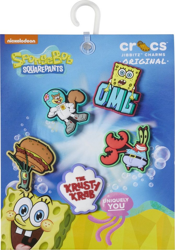 Crocs Schuhanstecker Jibbitz™ Spongebob (Set, 5-tlg., Kein Spielzeug. Nicht für Kinder unter 3 Jahren geeignet), Anstecker mit verschiedenen Motiven – Bild 2 von 4
