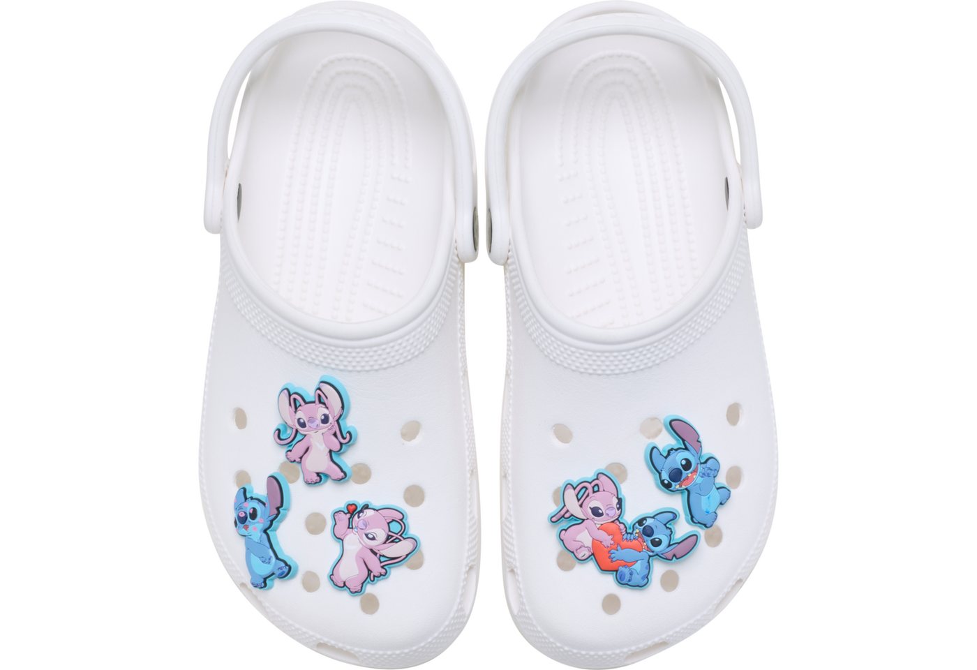 Crocs Schuhanstecker Jibbitz™ Stitch an Angel (Set, 5-tlg., Kein Spielzeug. Nicht für Kinder unter 3 Jahren geeignet), Charm, Anstecker, Accessoires für Crocs S – Bild 2 von 5