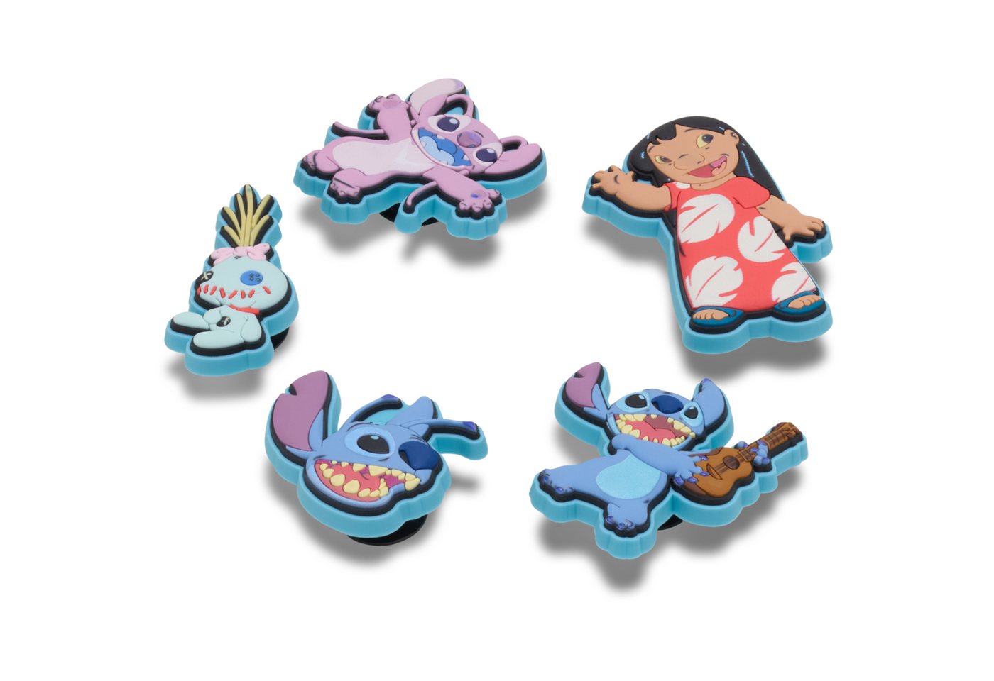 Crocs Schuhanstecker Jibbitz™ Stitch Refresh (Set, 5-tlg., Kein Spielzeug. Nicht für Kinder unter 3 Jahren geeignet), Charm, Anstecker, Accessoire für Crocs Sch – Bild 3 von 4