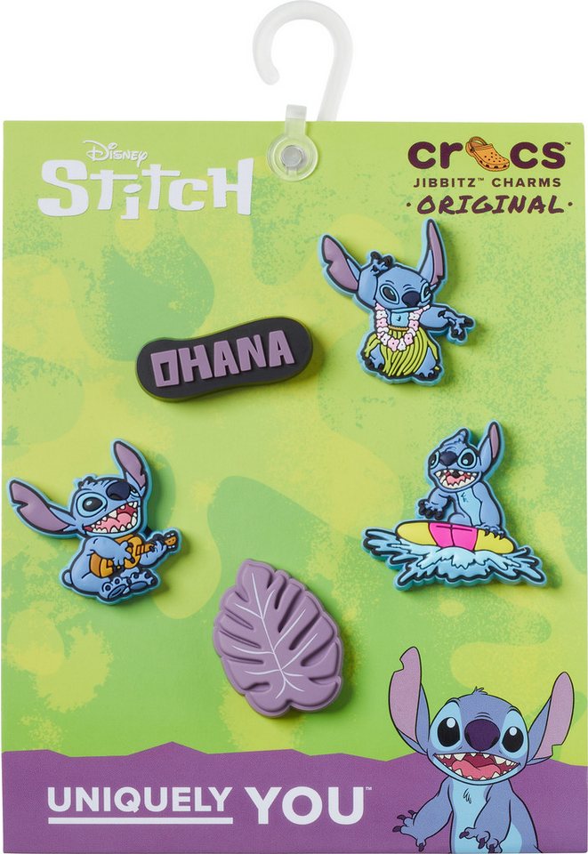 Crocs Schuhanstecker Jibbitz™ Stitch Tropical (Set, 5-tlg., Kein Spielzeug. Nicht für Kinder unter 3 Jahren geeignet), Charm, Anstecker, Schuh-Anstecker von Lil – Bild 2 von 4