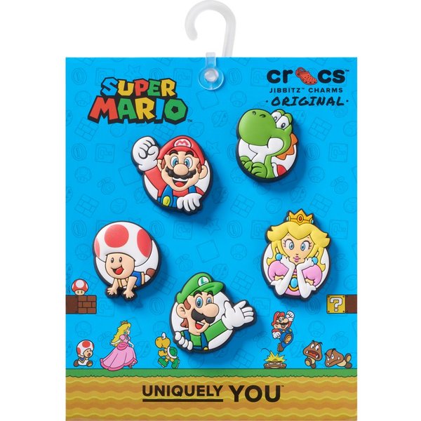 Crocs Schuhanstecker Jibbitz™ Super Mario Core (Set, 5-tlg., Kein Spielzeug. Nicht für Kinder unter 3 Jahren geeignet), Charm, Anstecker für Crocs Schuhe