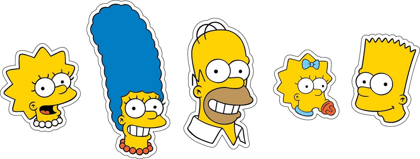 Crocs Schuhanstecker Jibbitz™ The Simpsons (Set, 5-tlg., Kein Spielzeug. Nicht für Kinder unter 3 Jahren geeignet), Charm, Anstecker für Crocs Schuhe – Bild 4 von 5