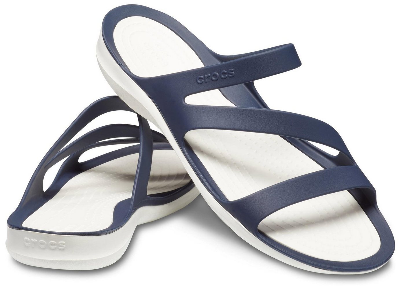 Crocs Swiftwater Sandal Badepantolette, Sommerschuh, Badeschuh, Poolslides, genoppte Innensohle – Bild 3 von 5