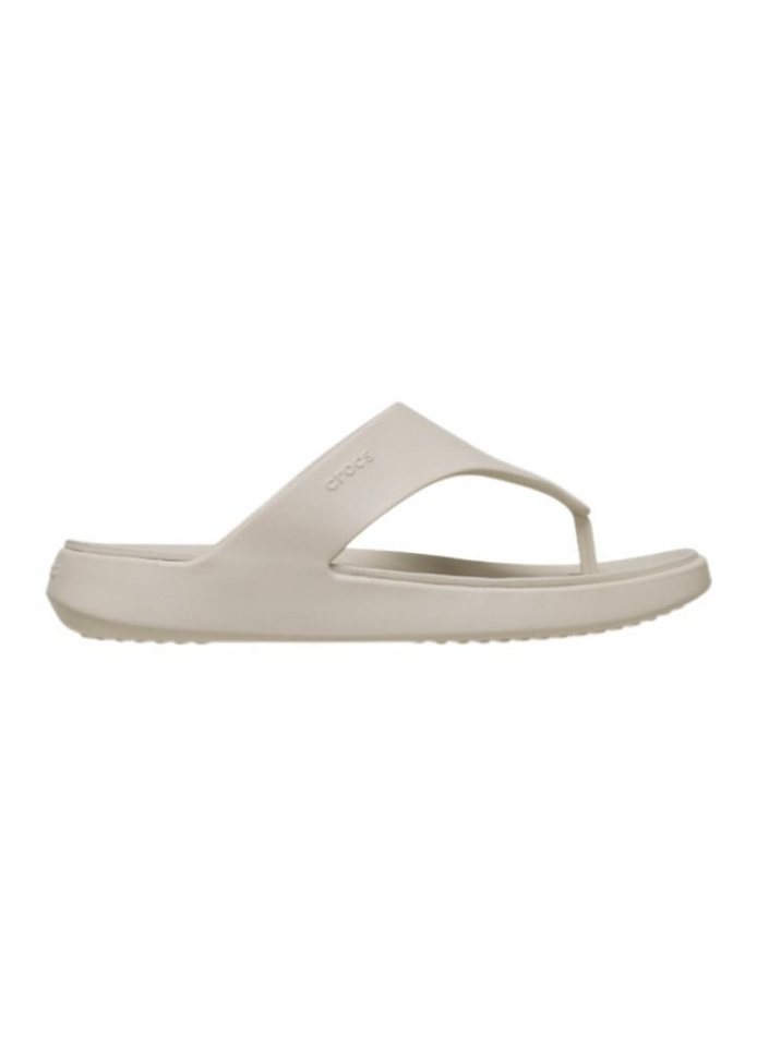Crocs Zehensandale Getaway Triangle Flip beige - Damen Badeschuh – Bild 3 von 5
