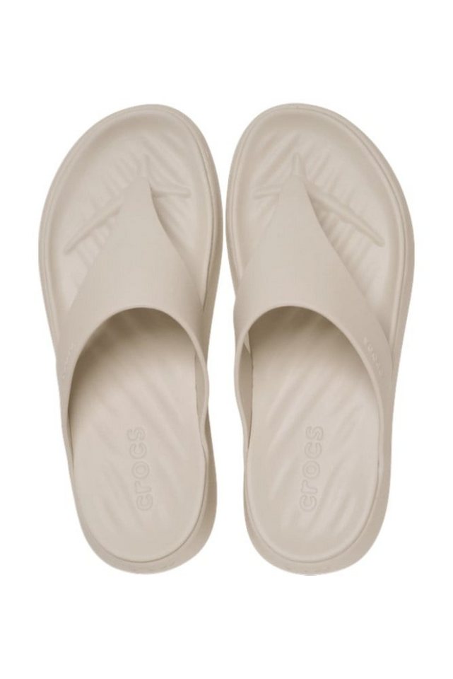 Crocs Zehensandale Getaway Triangle Flip beige - Damen Badeschuh – Bild 5 von 5