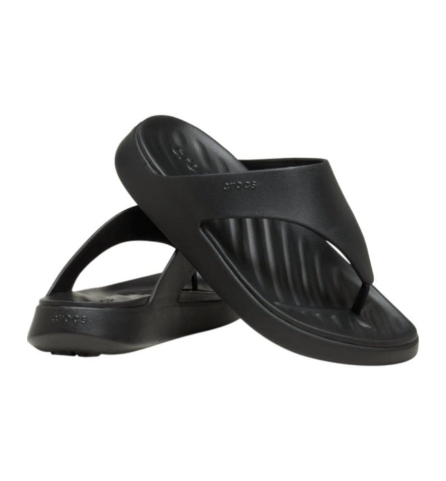 Crocs Zehensandale Getaway Triangle Flip schwarz - Damen Badeschuh – Bild 4 von 5