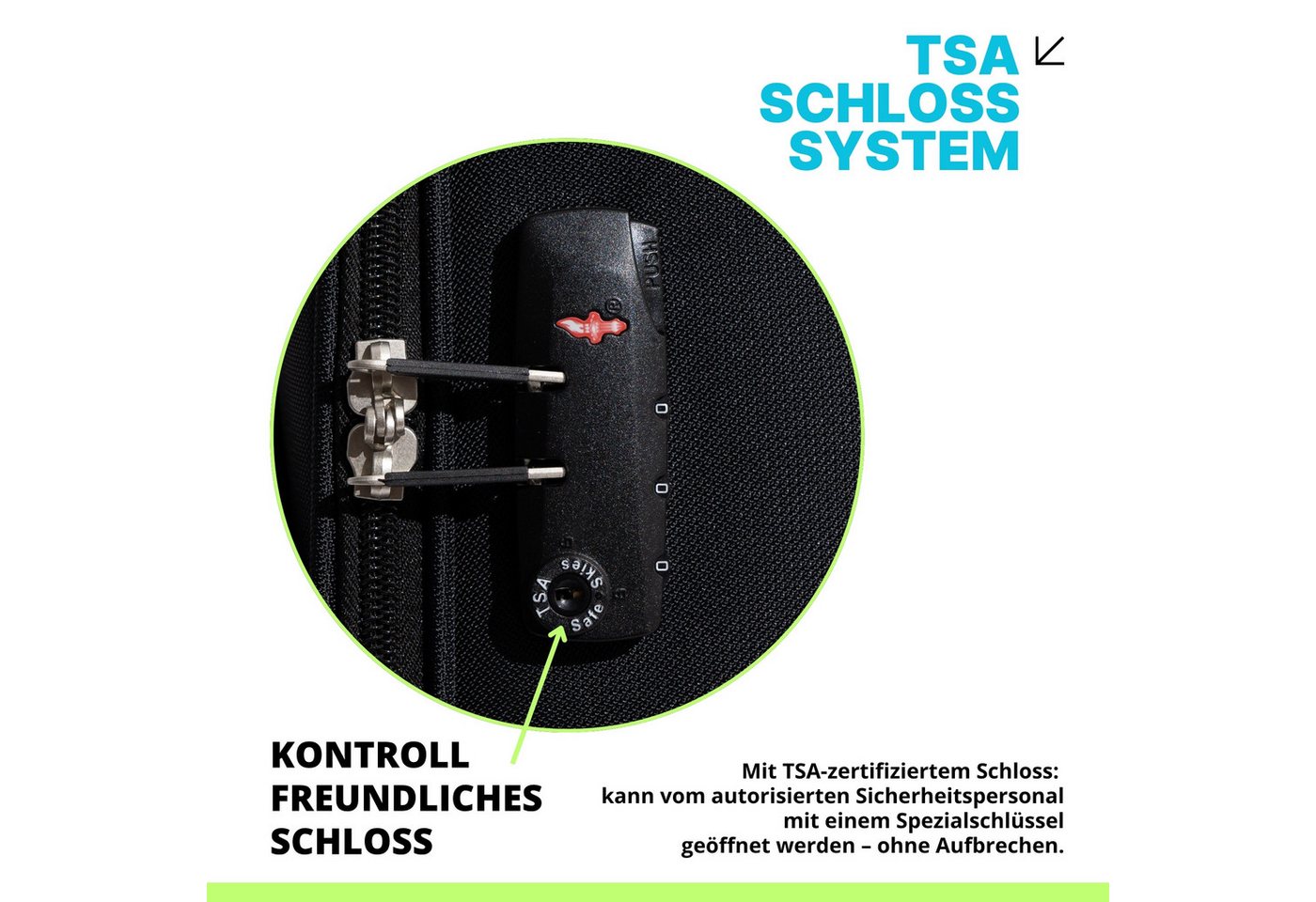 Crosstravel Trolleyset Monterey, 4 Rollen, (3 tlg., Weichgepäck Trolley Set), Volumenerweiterung bei Größe M+L – Bild 5 von 5