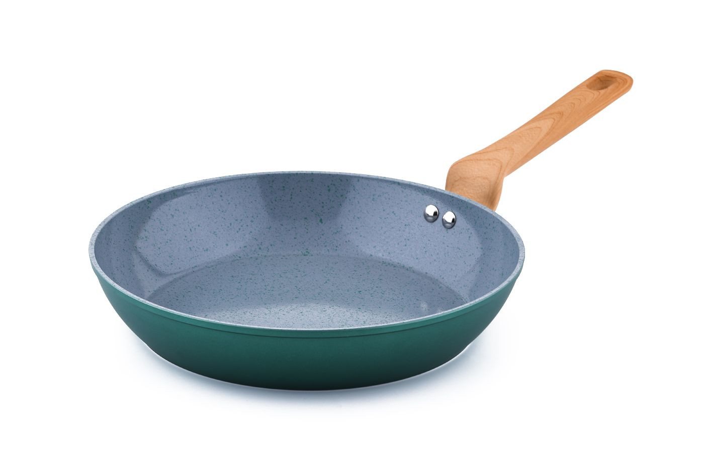 CS Koch-Systeme Bratpfanne PURE, antihaftbeschichtet, grün, Aluminium (1-tlg), antihaftbeschichtet – Bild 2 von 4