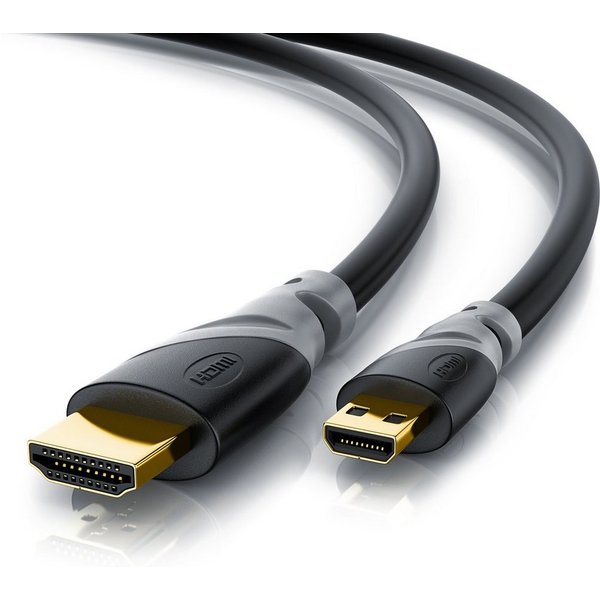 CSL 4K mit Ethernet, Ultra HD Auflösung 2160p (3840 × 2160 Pixel) - 3m HDMI-Kabel, 2.0, HDMI Typ D (Micro), HDMI Typ A (300 cm), 60 Hz, CEC, ideal für TV, PC, K
