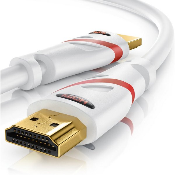 CSL 4K Ultra HD, UHD, Full HD, 3D, ARC, High Speed mit Ethernet - 0,25m HDMI-Kabel, 2.0b, HDMI Typ A (25 cm), CEC, HDCP, 3-fach geschirmt, für TV, PC, Konsole, 