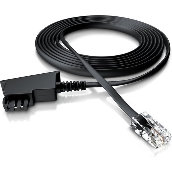 CSL Anschlusskabel Router an Telefondose Routerkabel - 20m Telefonkabel, TAE-F, RJ-45 (Ethernet) (2000 cm), TAE-F auf RJ45, für Router, Fritzbox und Telefondose