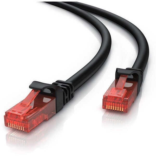 CSL CAT 6 Netzwerkkabel UTP Gigabit 1000 Mbit/s Patchkabel - 15m LAN-Kabel, CAT.6, RJ-45 (Ethernet) (1500 cm), für Router, Modem, Switch, PC, ideal für Gaming, 