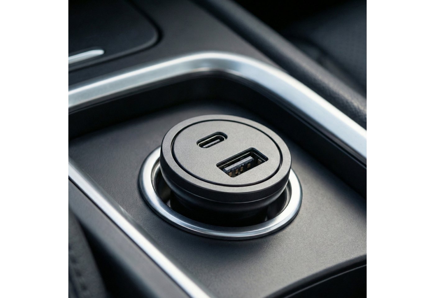 CSL KFZ Ladegerät Auto Ladegerät USB A & C, Schnellladegerät 30 Watt KFZ-Netzteil (USB-C & USB-A, Zigarettenanzünder, Power Delivery & Quick Charge) – Bild 5 von 5