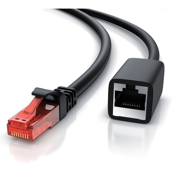 CSL Patchkabel CAT 6 Verlängerungskabel, Ethernet, UTP Netzwerkkabel, 3m LAN-Kabel, CAT.6, RJ-45 (Ethernet) (300 cm), für Router, Modem, Switch, PC, ideal für G