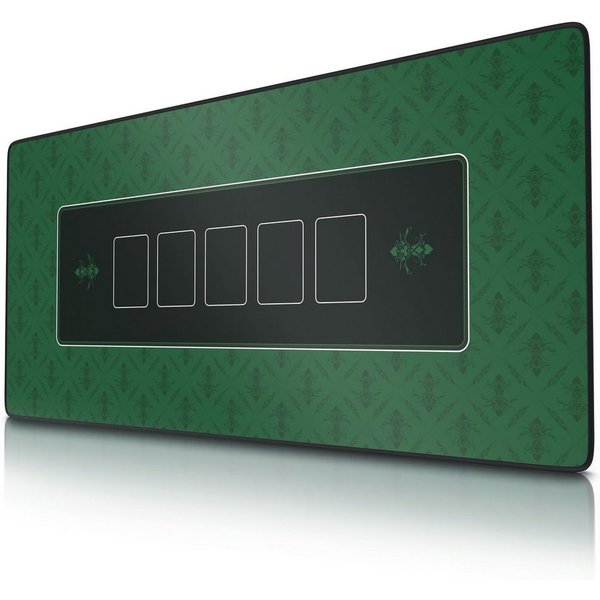 CSL Spieltisch XXL Profi Pokermatte 90 x 40cm, Tischauflage für Poker, Pokertisch Auflage, Gummiunterseite für stabilen Halt, abwaschbar