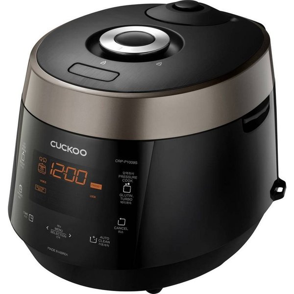 Cuckoo Reiskocher Reiskocher, 1150 W CRP-P1009S, mit Display, mit Dampfgarfunktion, Überhitzungsschutz