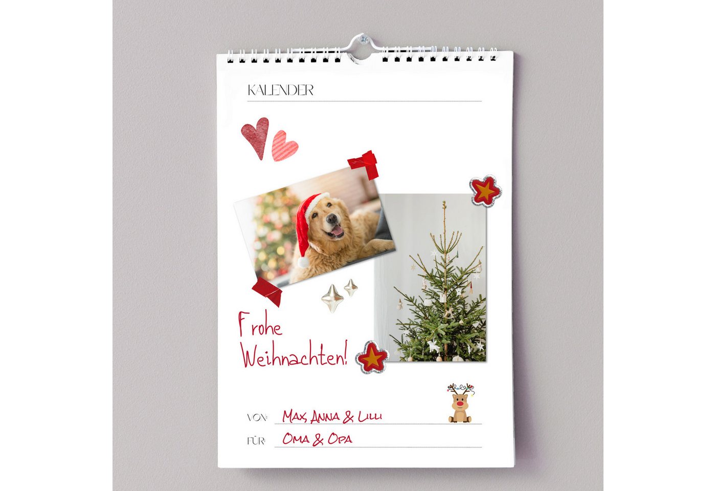 CUPCAKES & KISSES Bastelkalender Bastelkalender A3, Weiß, Jahresunabhängig – Bild 3 von 5