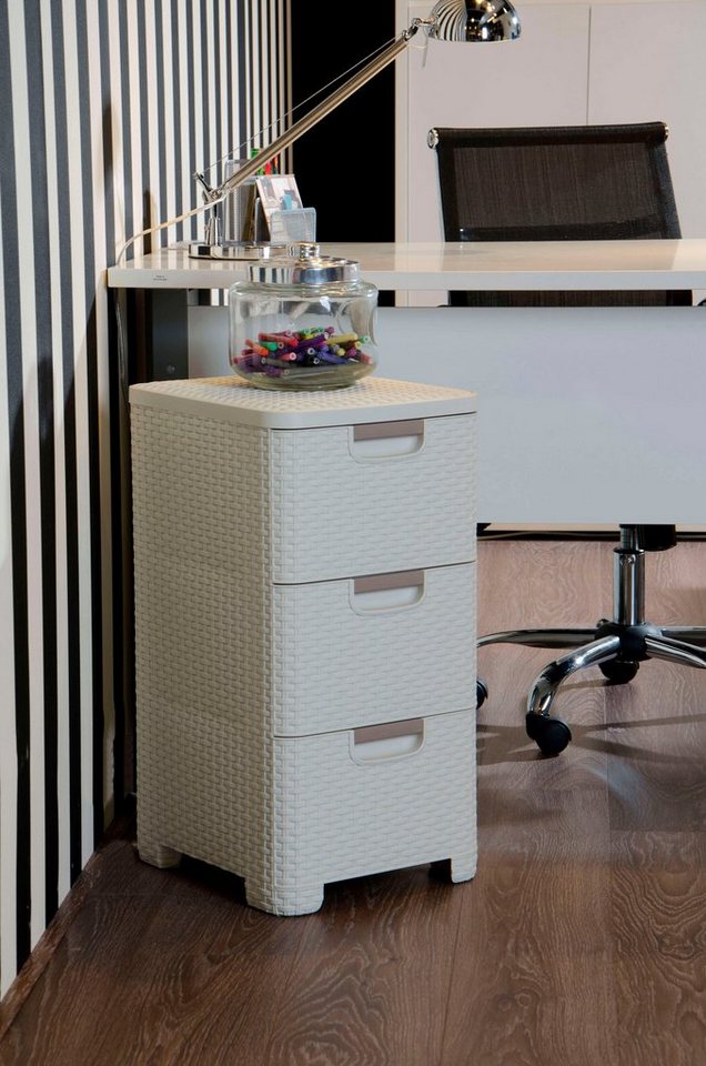Curver Kommode Schubladenturm STYLE, creme – Bild 2 von 4