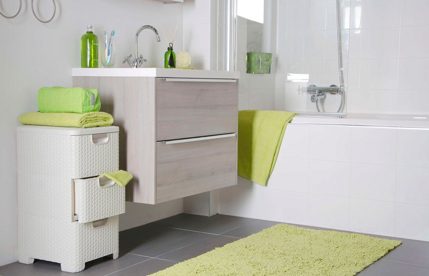 Curver Kommode Schubladenturm STYLE, creme – Bild 3 von 4