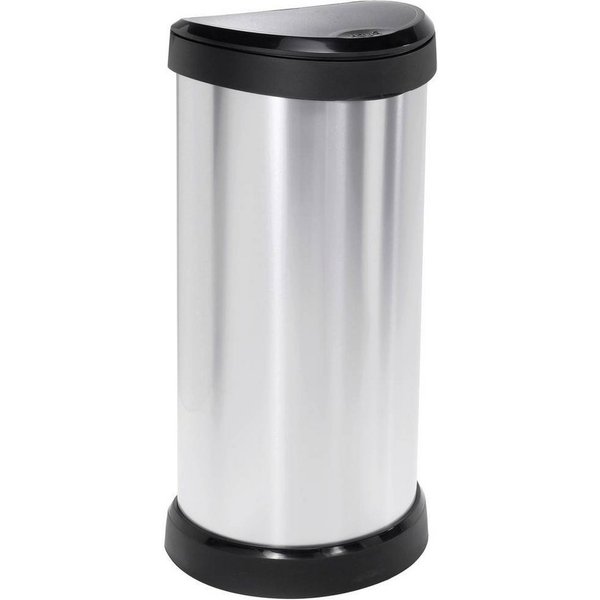 Curver Mülleimer E-COM - METALLIC'S 40L Push, / metallic 240641
