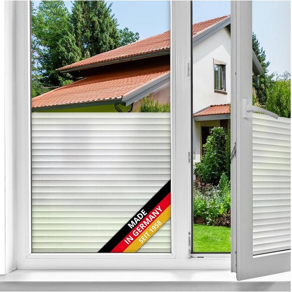 d-c-fix Fensterfolie Jalousie - selbstklebende Sichtschutzfolie Deko Folie Fenster innen, Glatte Oberfläche, Selbsthaftend, zuschneidbar und rückstandslos entfe