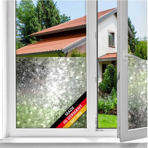d-c-fix Fensterfolie Splinter - selbstklebende Sichtschutzfolie Deko Folie Fenster innen, Leicht geprägte Oberfläche, Selbsthaftend, zuschneidbar und rückstands
