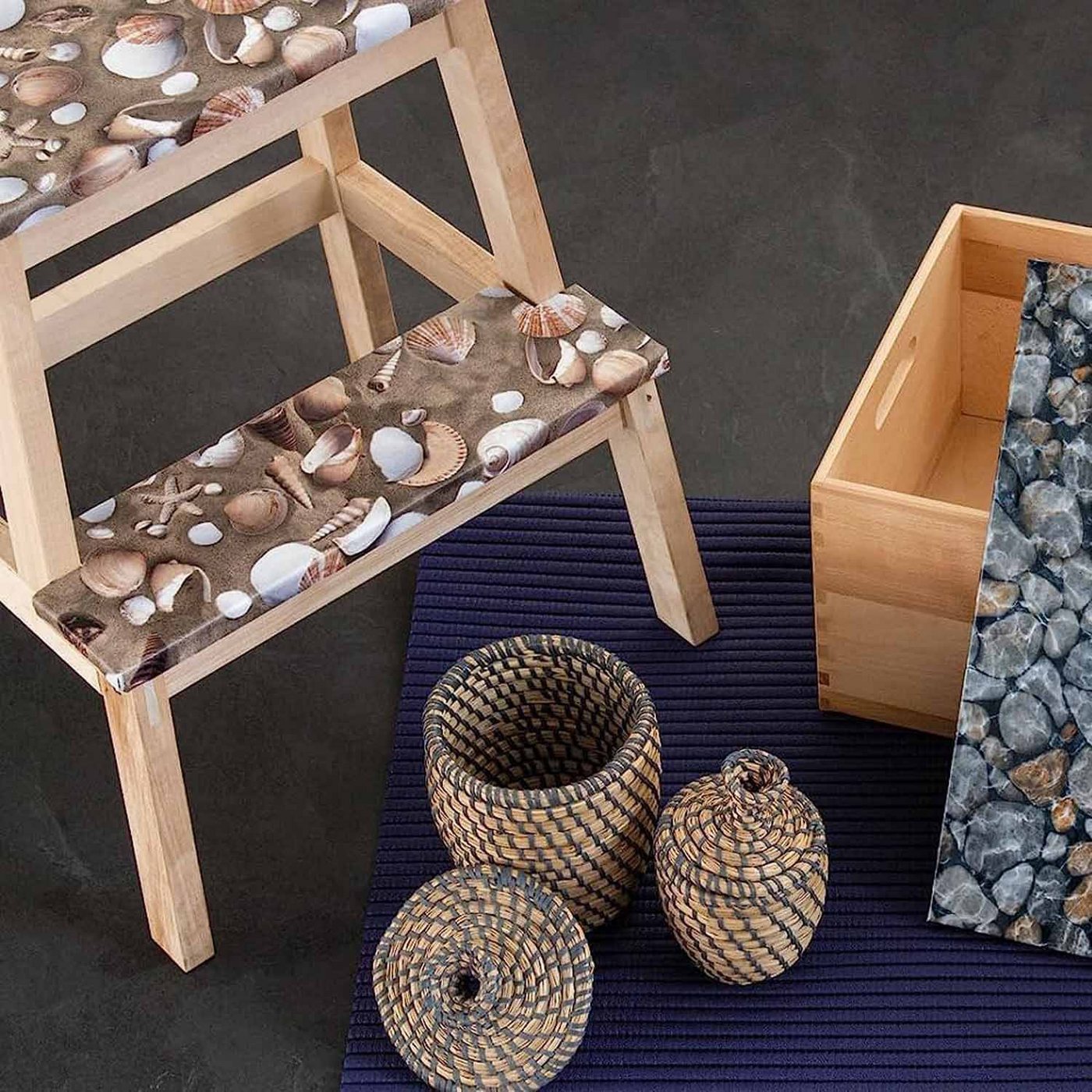 d-c-fix Möbelfolie Venus - selbstklebende Dekofolie Strandmotiv Klebefolie Möbel Küche, Designfolie 150 x 45cm - zuschneidbar und rückstandslos entfernbar – Bild 2 von 5