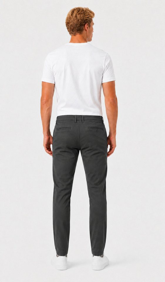 D'MARO Chinohose Herren, Chino Hosen Herren mit Stretch, Modern Fit Hose abgesteppte Kante – Bild 5 von 5
