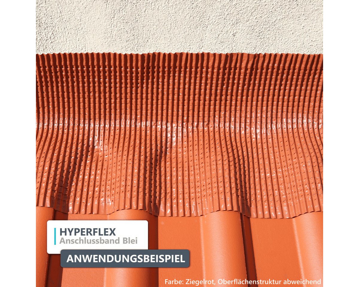 Onduline Dachbahn Onduline Anschlussband Hyperflex Blei 30 cm - Länge 5 m, (1-St), Farbe: braun - selbstklebend, extrem reißfest und dehnbar – Bild 4 von 4