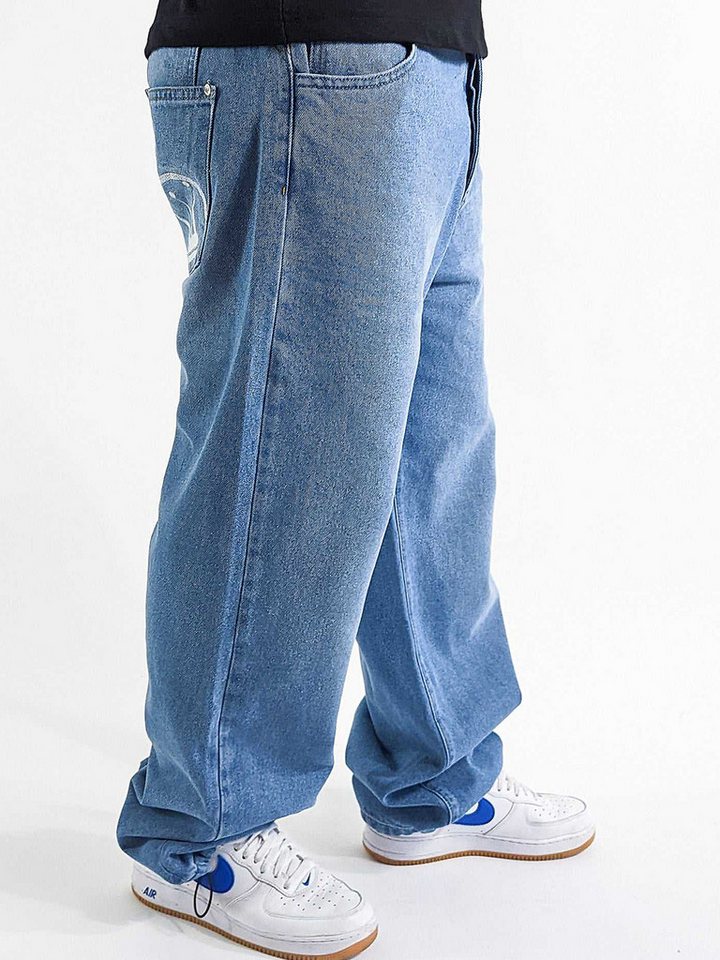 DADA Supreme Regular-fit-Jeans Premium Denim Passform Baggy mit Komfort für Herren (1-tlg) Baumwolle Einfarbig windabweisend Reißverschluss Casual-Style – Bild 2 von 5