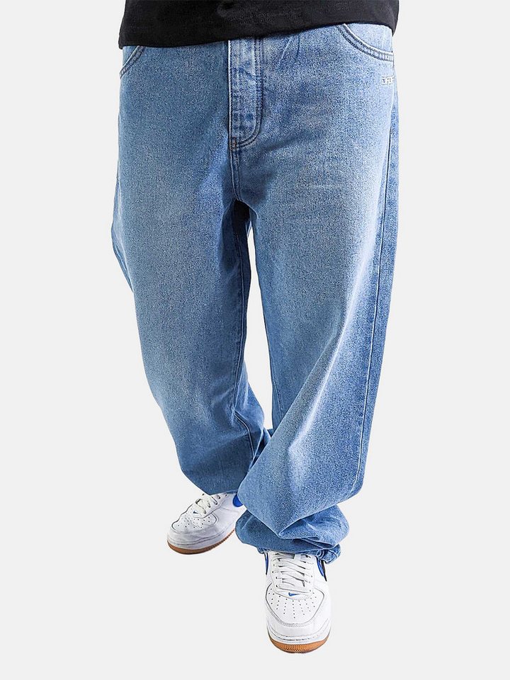 DADA Supreme Regular-fit-Jeans Premium Denim Passform Baggy mit Komfort für Herren (1-tlg) Baumwolle Einfarbig windabweisend Reißverschluss Casual-Style – Bild 3 von 5