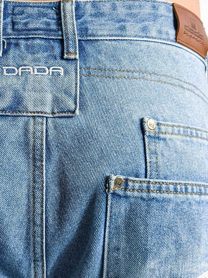 DADA Supreme Regular-fit-Jeans Premium Denim Passform Baggy mit Komfort für Herren (1-tlg) Baumwolle Einfarbig windabweisend Reißverschluss Casual-Style – Bild 5 von 5