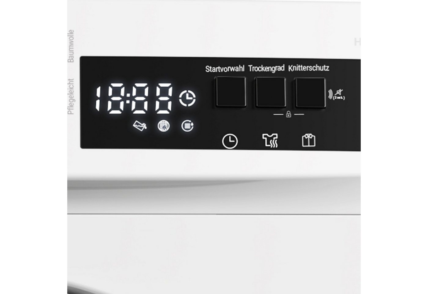 Daewoo Wärmepumpentrockner T7HT1WA3DE, LED-Trommelbeleuchtung, BabyCare, Knitterschutz – Bild 4 von 5