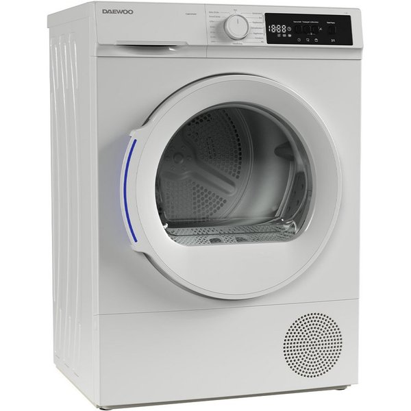 Daewoo Wärmepumpentrockner TD-BR7GP0WD0-DE, SoftTouch-Bedienung, BabyCare, Knitterschutz