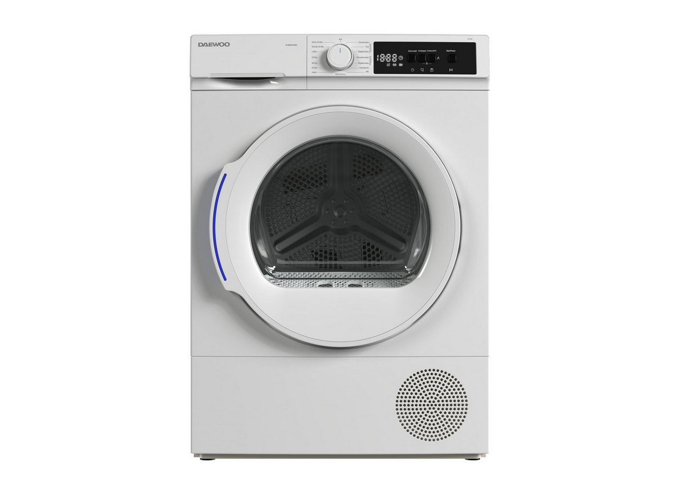Daewoo Wärmepumpentrockner TD-BR7GP0WE0-DE, DrumLight, BabyCare, Knitterschutz, LED-Display – Bild 2 von 5