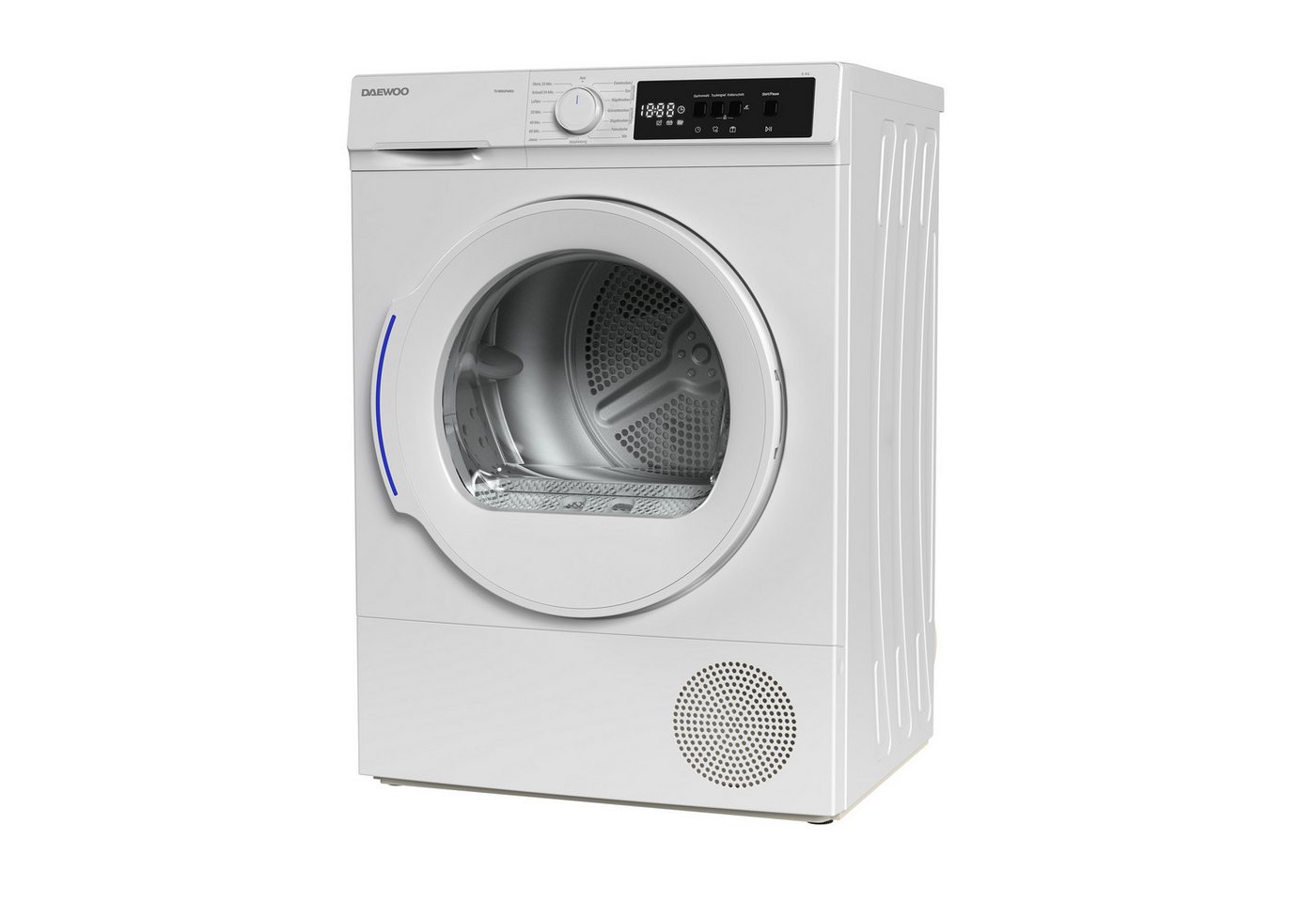 Daewoo Wärmepumpentrockner TD-BR7GP0WE0-DE, DrumLight, BabyCare, Knitterschutz, LED-Display – Bild 3 von 5