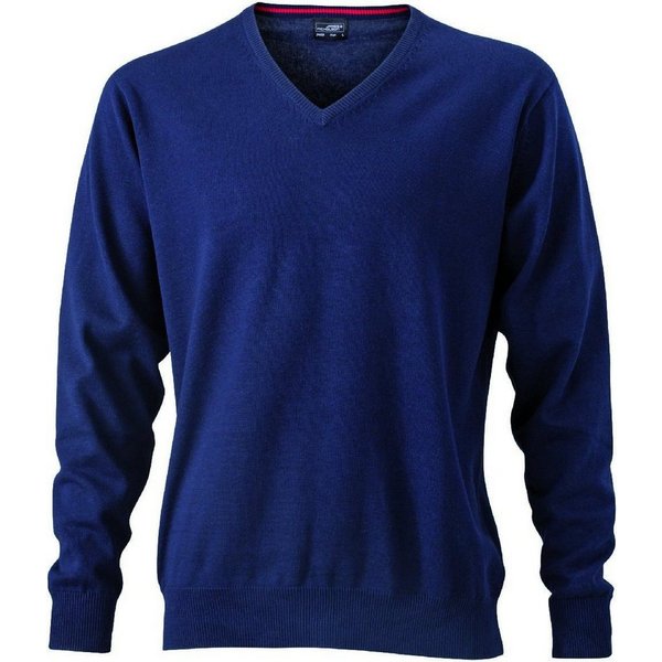 Daiber Strickpullover JN 659 Herren V-Neck Pullover Leichte Strickqualität