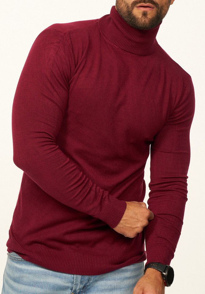 DAILY COTTON Rollkragenpullover als Feinstrick Pulli in Slim Fit für Herren Männer Winterpullover - Casual & Business Look Rolli – Bild 2 von 5
