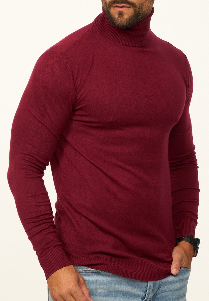 DAILY COTTON Rollkragenpullover als Feinstrick Pulli in Slim Fit für Herren Männer Winterpullover - Casual & Business Look Rolli – Bild 4 von 5