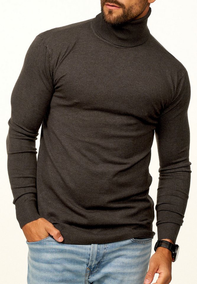 DAILY COTTON Rollkragenpullover als Feinstrick Pulli in Slim Fit für Herren Männer Winterpullover - Casual & Business Look Rolli – Bild 2 von 5