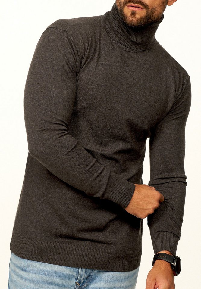 DAILY COTTON Rollkragenpullover als Feinstrick Pulli in Slim Fit für Herren Männer Winterpullover - Casual & Business Look Rolli – Bild 4 von 5