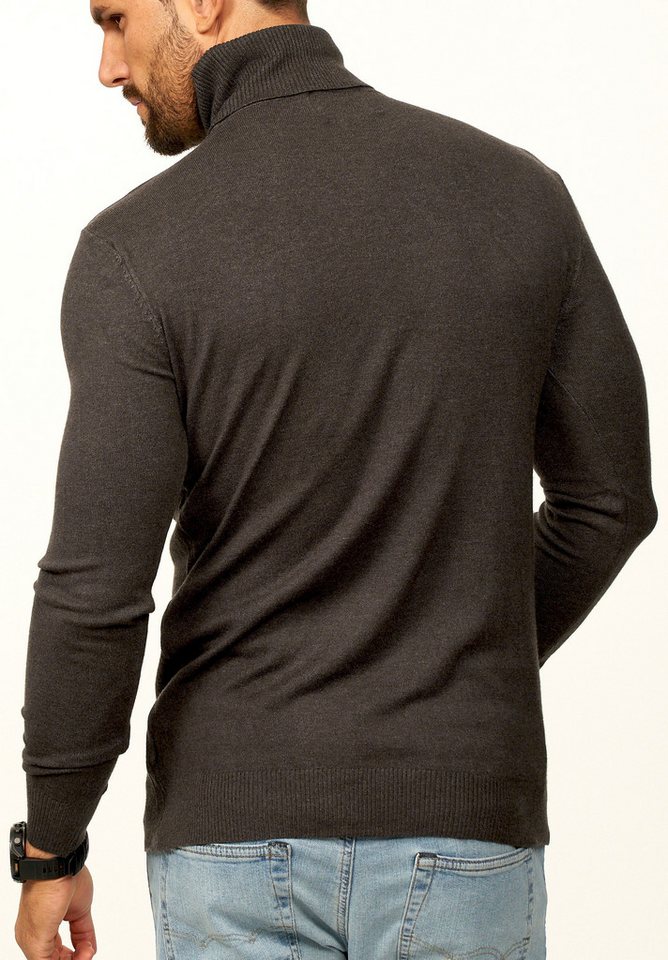 DAILY COTTON Rollkragenpullover als Feinstrick Pulli in Slim Fit für Herren Männer Winterpullover - Casual & Business Look Rolli – Bild 5 von 5