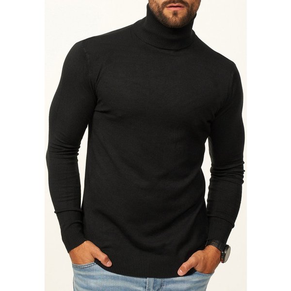 DAILY COTTON Rollkragenpullover als Feinstrick Pulli in Slim Fit für Herren Männer Winterpullover - Casual & Business Look Rolli