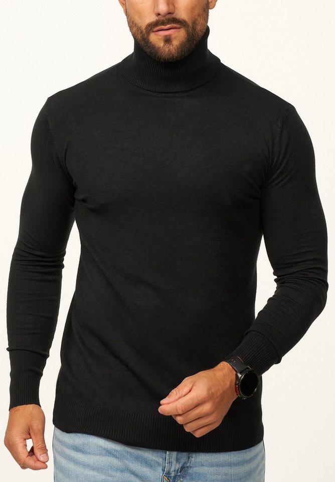 DAILY COTTON Rollkragenpullover als Feinstrick Pulli in Slim Fit für Herren Männer Winterpullover - Casual & Business Look Rolli – Bild 2 von 5