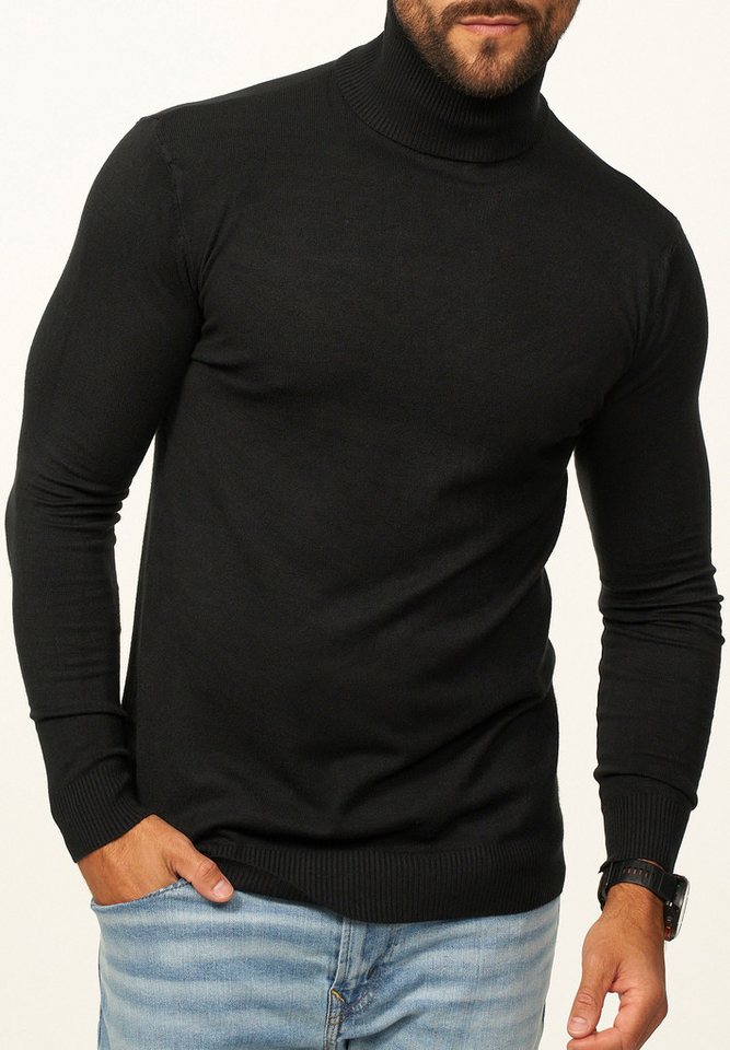 DAILY COTTON Rollkragenpullover als Feinstrick Pulli in Slim Fit für Herren Männer Winterpullover - Casual & Business Look Rolli – Bild 5 von 5