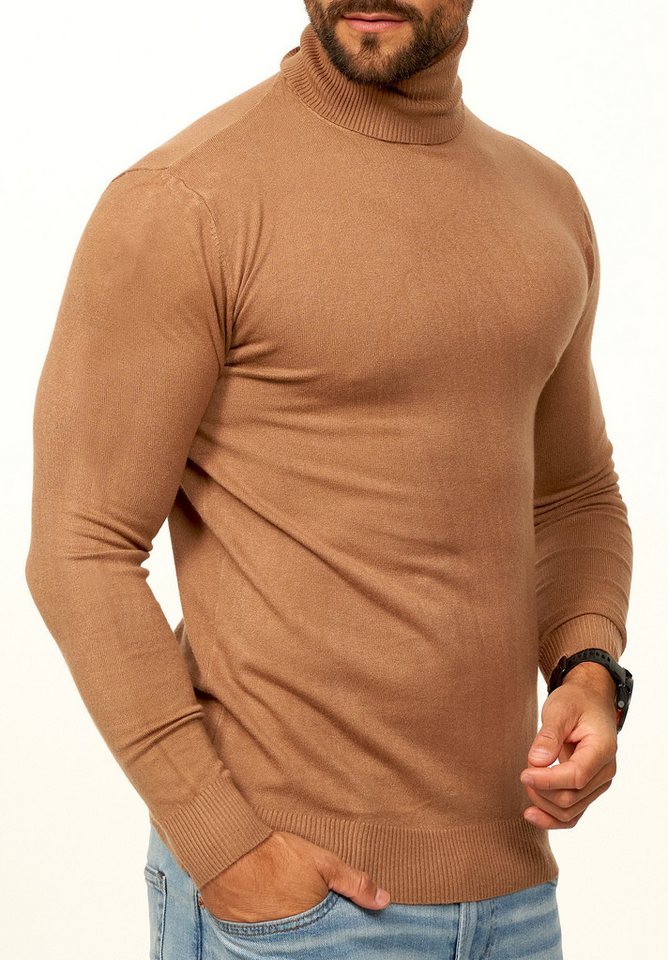 DAILY COTTON Rollkragenpullover als Feinstrick Pulli in Slim Fit für Herren Männer Winterpullover - Casual & Business Look Rolli – Bild 2 von 5